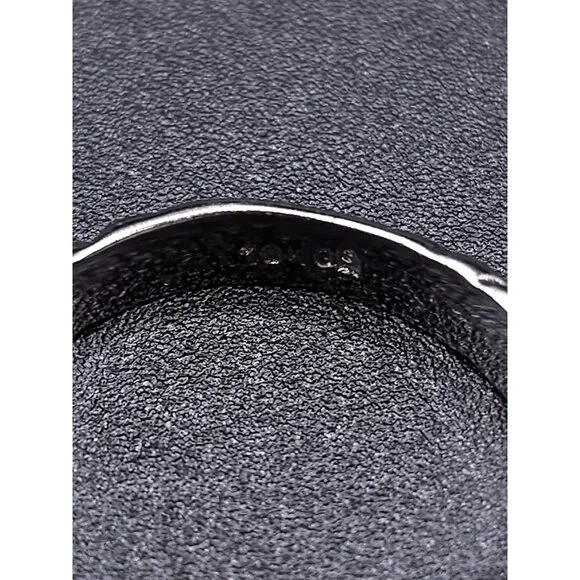 18K Gold-Plated Sterling Silver Ring Size 6.5 With Pink CZ in Center - Picture 9 of 10